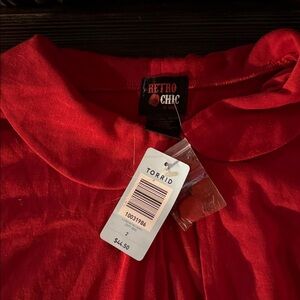 Torrid Retro Chic Scarlet Top